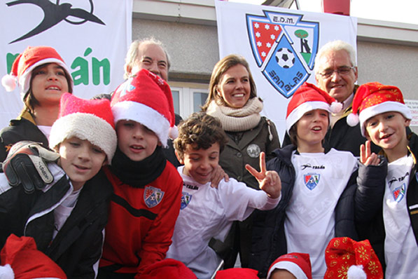 Infantil B. Éxito deportivo y de público en el II Torneo de Navidad de la EDM