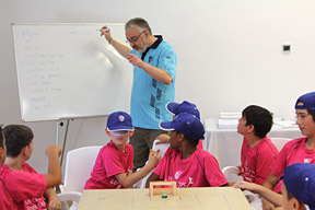 Clases de inglés en el campus de verano