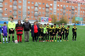 Marta Gómez inauguró oficialmente el campo 2 del Municipal de San Blas.