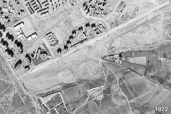 La Avenida de Guadalajara, desde el cielo, 1972