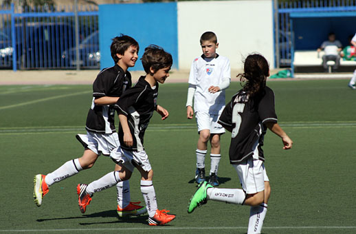 Goleadas de los alevines B, C, infantiles B, D y cadete A